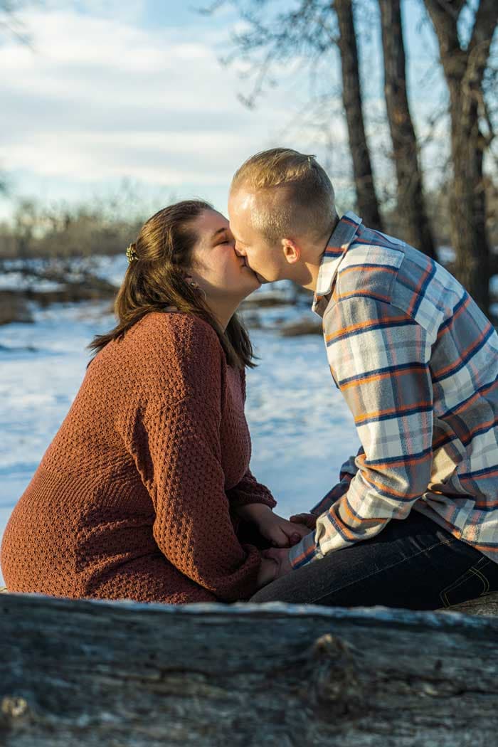 Couple kissing